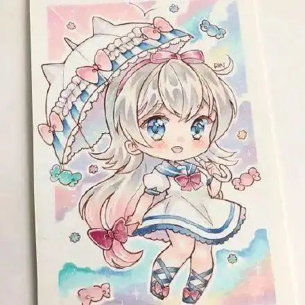 马克笔手绘呀快来洛丽塔漫画少女