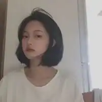 真实短发头像美女短头发真实可爱头像