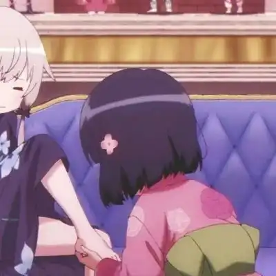 可爱卡通闺蜜动漫头像2.啵啾