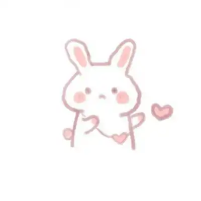 简约头像女生手绘可爱白底简约小清新头像