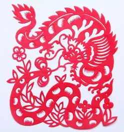 蛇年剪纸之蛇斗龙剪纸教程与剪纸图片