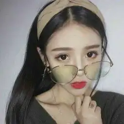 眼镜女头