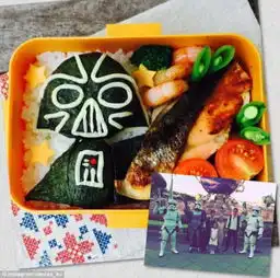 潮妈巧做卡通便当助女儿交到新朋友高清组图