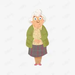 卡通奶奶素材图片免费下载高清装饰图案png千库网图片编号3463526