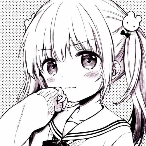 黑白漫画头像女闺蜜朦朦