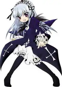 寻找可爱黑白裙卡通图