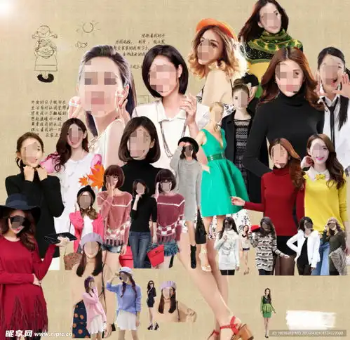 淘宝美女人物合集设计图女性妇女