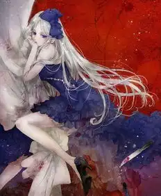 想要一些银,银紫头发的女生漫画图眼瞳最好是血红色淡蓝色淡紫色