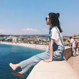 女孩子头像图集背带裤