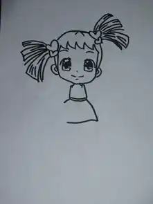 教你画活泼可爱的小女孩