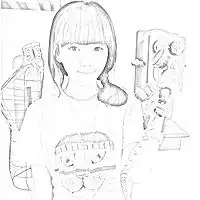 模糊黑白动漫头像