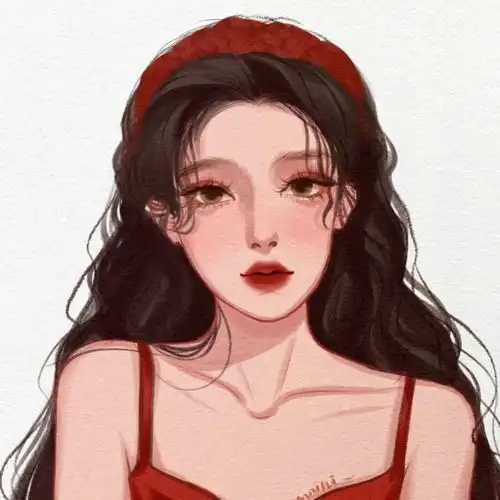 女头手绘一组精致的女生头像