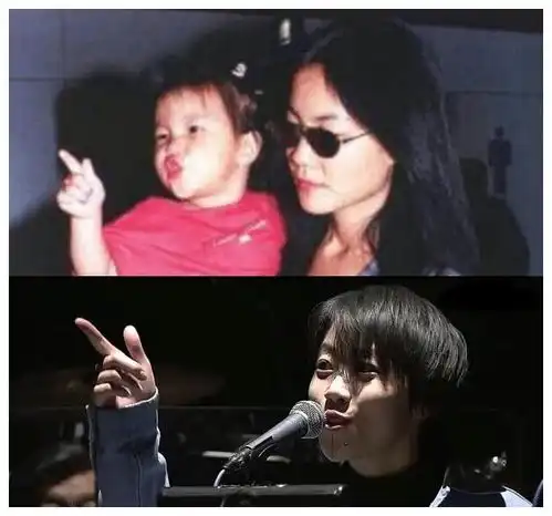 窦靖童开始淑女打扮23岁留长发穿红衣,王菲看完能放心恋爱了