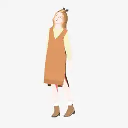 秋季卡通手绘女装时尚流行穿搭图片素材其他格式下载动漫人物大全