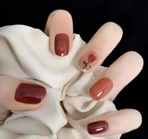 温柔可爱的果冻感美甲,拿图去做