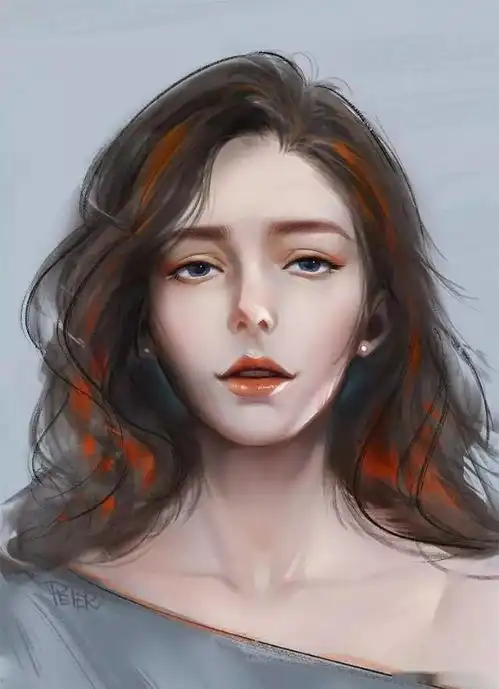 他笔下的美女头像干净透明,真的美得不可方物沉鱼落雁爱了爱了