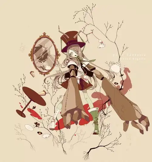 插画美图欣赏,来自插画师笔下的黑暗系哥特风少女合集