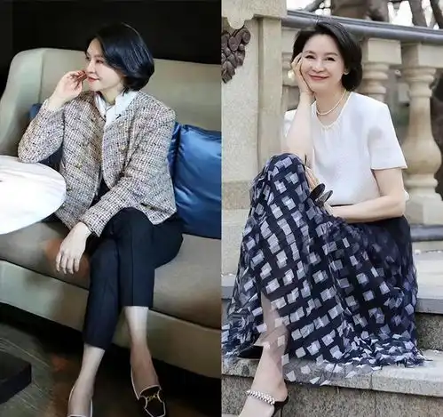 真见过世面的中年女人,穿衣不跟风不花俏,演绎知性高级的气质美
