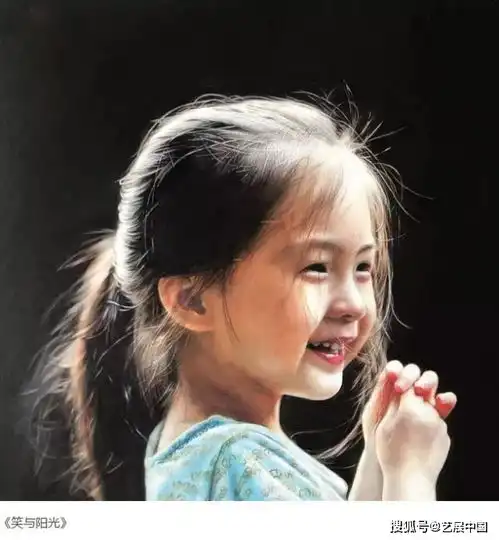 他用铅笔画了30年的小女孩,涂上色彩后,网友沦陷了越看越舒服