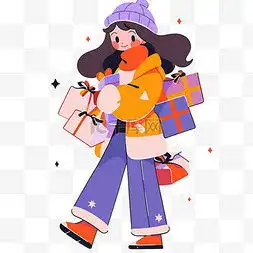 手绘卡通橙色衣服女孩图片手绘卡通橙色衣服女孩图片素材免费下载千库网