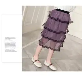 童装2019春季新款韩版女童中大童个性两用穿衬衣花边纱裙两件套