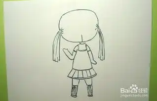 q版人物小女孩背影如何画