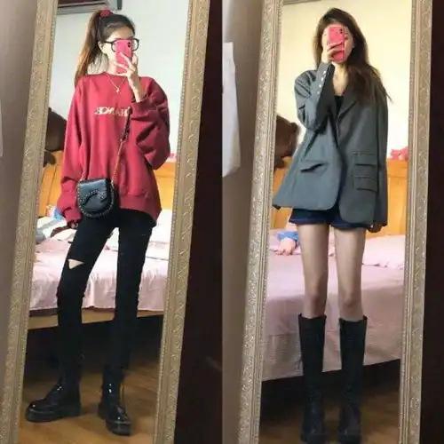 春季穿什么才好看呢卫衣穿搭就很不错,能彰显出青春活力