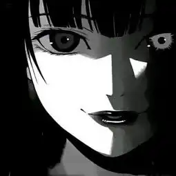 暗黑丧酷头像女插画师