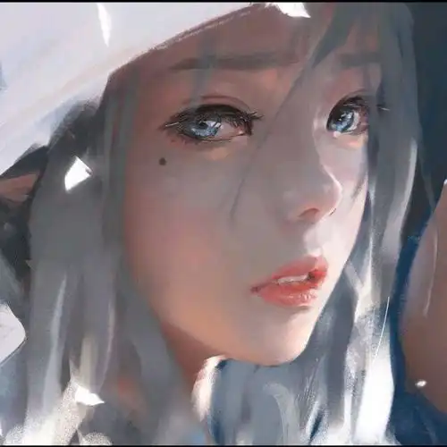 qq侧面头像女生头像冰美