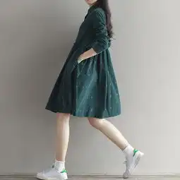 2016秋装宽松复古小翻领纯棉文艺范森女印花堆糖,美图壁纸兴趣社区