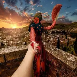 女性信佛的微信头像仙境