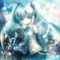 女生唯美头像卡通初音未