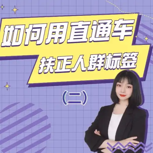 淘宝新手开店运营干货分享,怎么用直通车扶正人群电商卖家运营必备