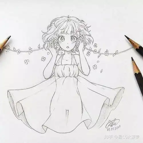 有没有适合新手临摹的画呀