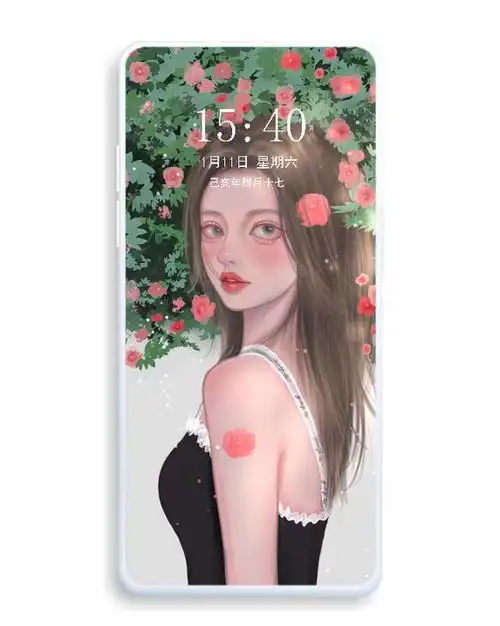 气质女生闺蜜插画壁纸,美惨了