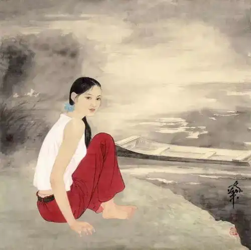 清雅的少女和日常生活中的诗意