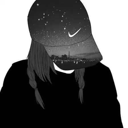 女生白色简约头像微信