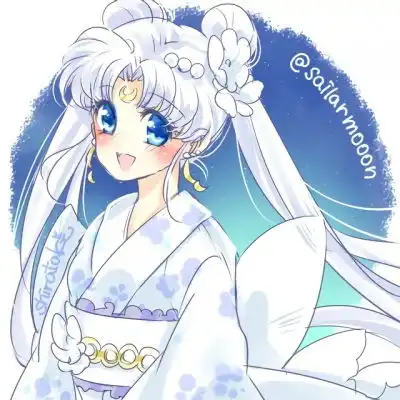 苏柒美少女战士手绘浴衣版日本微信头像我要个性网