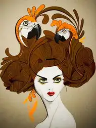 看看欧美时尚女性插画组图