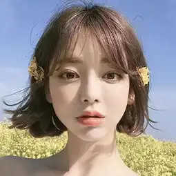 女生头像遮脸仙气可爱短