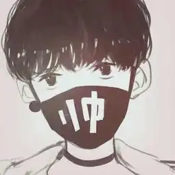 女生真人头像戴口罩学生