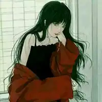 卡通红色头像女红色