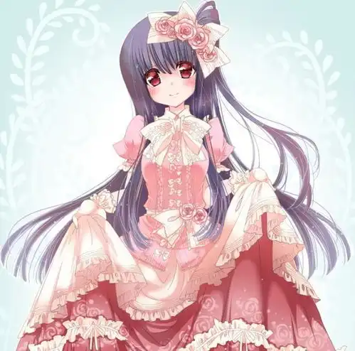 动漫头像动感美丽的少女,对未来充满了希望