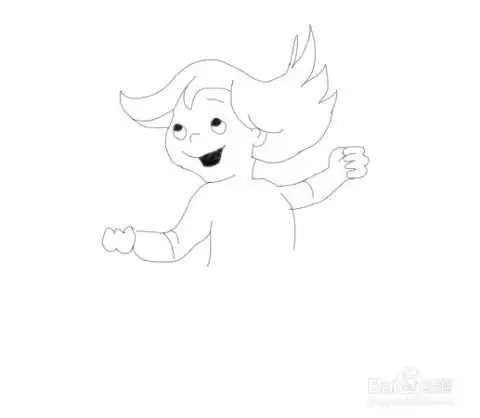 简笔画上学的小女孩是怎么画的