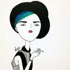 qq头像女生短发带帽卡通