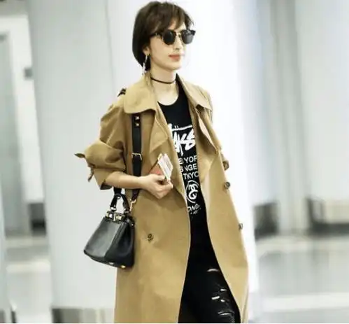 职场头像女气质风衣