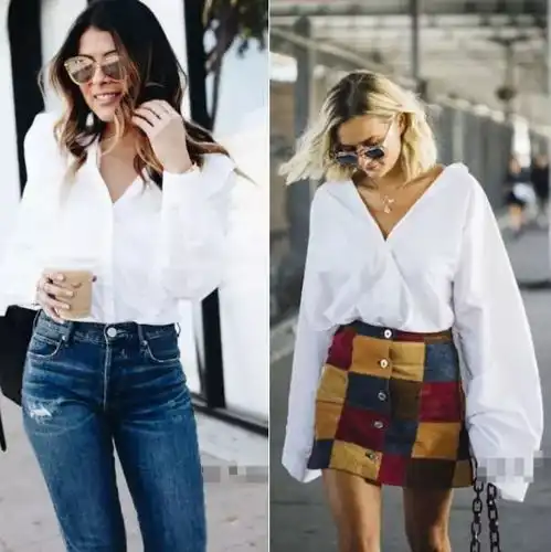 女生的春夏季衬衫穿搭