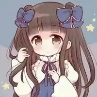 动漫图片可爱呆萌女小女生简单一点的呆萌女图片