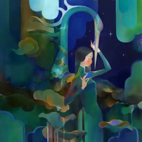 90后插画家,画出柔美的越南少女,充满梦幻的诗意