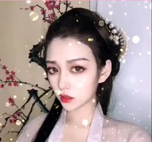 零基础学盘发超美的汉服盘发,清新小仙女
